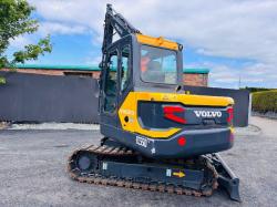 VOLVO EC55D RUBBER BLOCK TRACKS EXCAVATOR *YEAR 2017*C/W BUCKET*VIDEO*