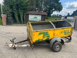 TOWABLE SINGLE AXLE BIN C/W SLIDDING LIDS 