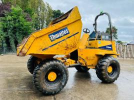 THWAITES 9 TON 4WD DUMPER C/W ROLE BAR & PERKINS ENGINE *VIDEO*