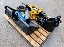 UNUSED 1 X DITCHING BUCKET, 1 X DIGGING BUCKET, 1 X HYDRAULIC HAMMER *2023* VIDEO *