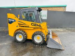 GEHL 5240 SKIDSTEER*2298 HOURS*C/W CAB DOOR*YEAR 2013*VIDEO*