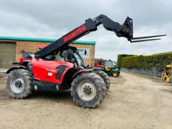 MANITOU MLT 737-130PS TELEHANDLER*YEAR 2018*C/W PALLET TINES*VIDEO*