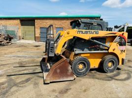 MUSTANG 2600R SKIDSTEER*C/W BUCKET & TINES*YEAR 2014*VIDEO*