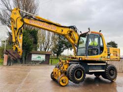 KOMATSU PW150ES-6K 4WD WHEELED EXCAVATOR C/W QUICK HITCH & RAILWAY GEAR *VIDEO*