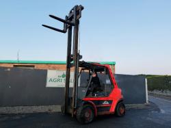 LINDE H60D FORKLIFT*C/W PALLET TINES*ENGINE SMOKES*VIDEO*
