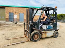 NISSAN FD02A25Q FORKLIFT*C/W PALLET TINES*VIDEO*