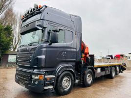 SCANIA R48O 6X4 BEAVER TAIL LORRY C/W MANUAL GEAR BOX *CRANE NOT INCLUDED* VIDEO*
