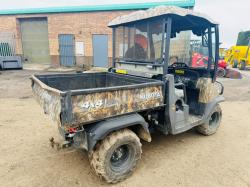 KUBOTA RTV900-EU ATV BUGGY*C/W HYDRAULIC TIP*YEAR 2013*VIDEO*