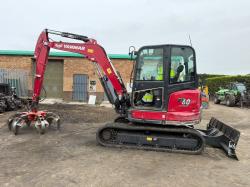 YANMAR SV60-B EXCAVATOR*YEAR 2023*C/W SCRAP GRAB*VIDEO*