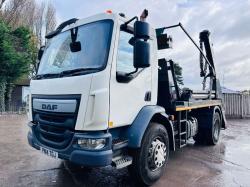 DAF LF250FA 4X2 SKIP LORRY *YEAR 2014, MOT'D TILL JULY 2024* C/W MANUAL GEAR BOX *VIDEO*