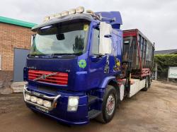 VOLVO FE320 HOOK LOADER LORRY*C/W PALFINGER CRANE*VIDEO*