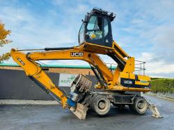 JCB JS160W EXCAVATOR*HIGHRISE CAB*C/W SELECTOR GRAB*YEAR 2012*VIDEO*