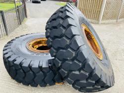 TECHKING 18.00R25 TYRES C/W RIMS TO SUITE VOLVO A30 DUMP TRUCK 