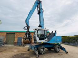 TEREX FUCHS MHL 331 HRC SCRAP HANDLER*C/W SCRAP GRAB*VIDEO*