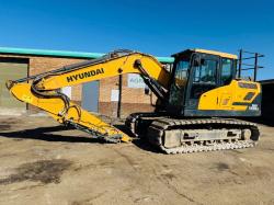 HYUDAI HX140L C EXCAVATOR*C/W BLOCK PADS*YEAR 2020*VIDEO*