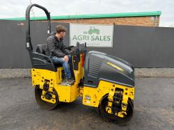BOMAG BW80 AD-5 TANDEM ROLLER*YEAR 2019*1239 HOURS*VIDEO*