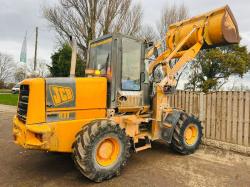 JCB 411 4WD LOADING SHOVEL C/W LOADMASTER 8000 MONITOR  * VIDEO *