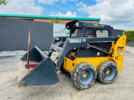 THOMAS 153 MUSCLE SKIDSTEER*C/W BUCKET AND BAIL SPIKE*YEAR 2008*