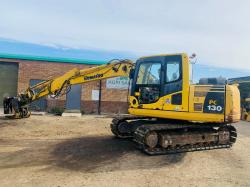 KOMATSU PC130-8 EXCAVATOR*C/W ROTATING SELECTOR GRAB*YEAR 2012*VIDEO*