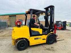HYUNDAI 35L-7A FORKLIFT*C/W FORK POSITIONER*YEAR 2016*VIDEO*