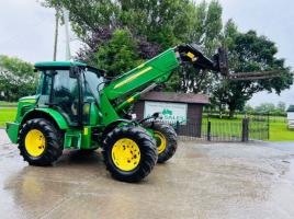 JOHN DEER 3800 4WD TELEHANDLER C/W PIN & CONE HEAD STOCK & TINES *VIDEO*