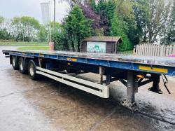 SDC 45 FOOT TRI-AXLE CONSTRUCTION SPEC FLAT BED TRAILER *IN TEST* VIDEO *