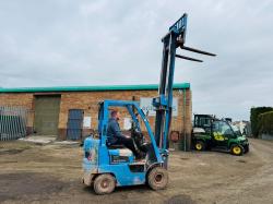 NISSAN 16 PETROL/GAS FORKLIFT*C/W SIDESHIFT*YEAR 2010*VIDEO*