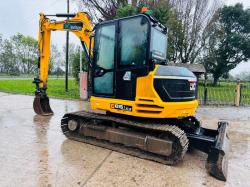 JCB 86C-2 EXCAVATOR *ZERO SWING, YEAR 2021, 2294 HOURS* C/W QUICK HITCH *VIDEO*