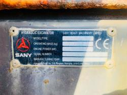 SANY SY335C TRACKED EXCAVATOR*YEAR 2015*C/W BUCKET*4868 HOURS*VIDEO*