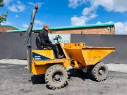 THWAITES MACH570 3 TONNE STRAIGHT TIP DUMPER*READING 1977 HOURS*VIDEO*