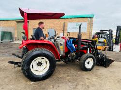 FOTON ESTATE 5500+4 4WD TRACTOR*C/W FRONT LOADER & TINES*176 HOURS*VIDEO*