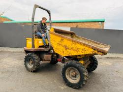 THWAITES 4000 STRAIGHT TIP DUMPER*C/W PERKINS ENGINE*VIDEO*