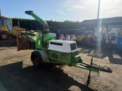 GREEN MECH TOWABLE WOOD CHIPPER*C/W ISUZU ENGINE*VIDEO*