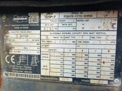 DOOSAN G25P-7 FORKLIFT*C/W FORK POSITIONER*YEAR 2019*VIDEO*