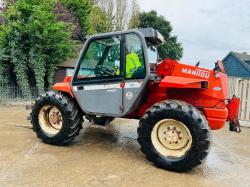 MANITOU MLT628T 4WD TELEHANDLER *AG-SPEC* C/W PICK UP HITCH *VIDEO*