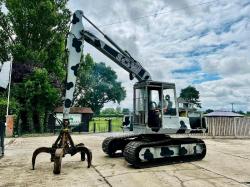 HYMAC TRACKED EXCAVATOR C/W 5 TINE SCRAP GRAB *VIDEO*