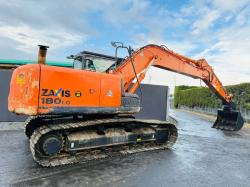 HITACHI ZAXIS ZX180LC-5B EXCAVATOR*YEAR 2014*C/W QUICK HITCH & BUCKET*VIDEO*