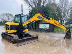 JCB 86C-2 EXCAVATOR *ZERO SWING, YEAR 2021, 2294 HOURS* C/W QUICK HITCH *VIDEO*