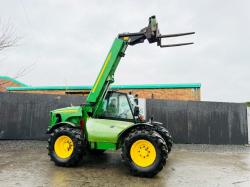 JOHN DEERE 3215 TURBO TELEHANDLER*AG SPEC*C/W PALLET TINES*VIDEO*