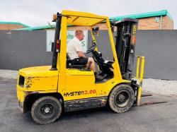 HYSTER H3.00XM FORKLIFT*C/W PALLET TINES*VIDEO*