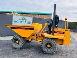 THWAITES 7000 3 TONNE STRAIGHT TIP DUMPER*VIDEO*