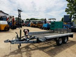 DOUBLE AXLE TILTING BED TRAILER*VIDEO*