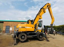 LIEBHERR 316 HRC SCRAP HANDLER*C/W ROTATING SCRAP GRAB*VIDEO*
