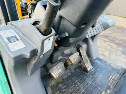 MITSUBISHI FG15N GAS FORKLIFT*C/W PALLET TINES*VIDEO*