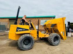THWAITES 7 TONNE STRAIGHT TIP DUMPER*C/W PERKINS ENGINE*VIDEO*