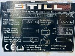 STILL RX70-45 DIESEL CONTAINER SPEC FORKLIFT *YEAR 2015* C/W 3 STAGE MAST *VIDEO*