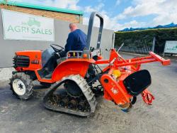 KUBOTA GB180 HALF TRACK COMPACT TRACTOR*C/W ROTOVATOR*VIDEO*