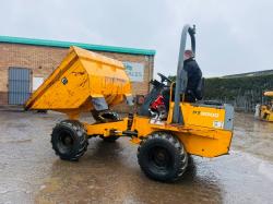 BENFORD PT3000 STRAIGHT TIP DUMPER*C/W KUBOTA ENGINE*VIDEO*