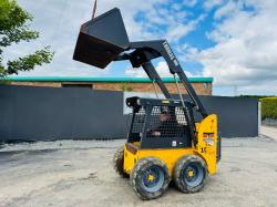 THOMAS 153 MUSCLE SKIDSTEER*C/W BUCKET AND BAIL SPIKE*YEAR 2008*VIDEO*