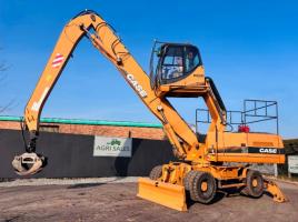CASE WX210 HIGH-RISE CABIN MATERIAL HANDLER *C/W WOOD GRAB*VIDEO*